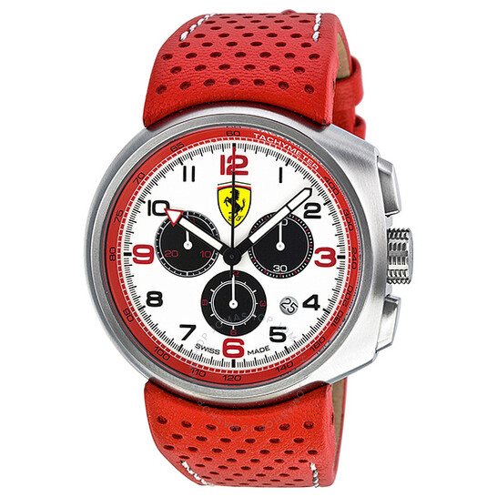 White best sale ferrari watch